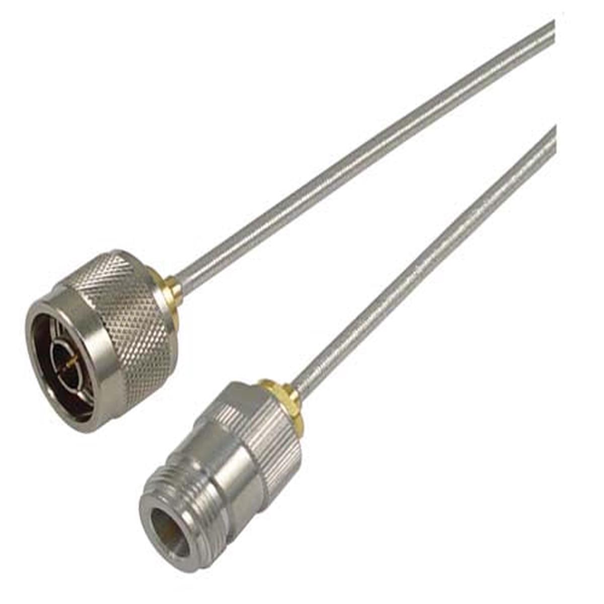 .141 Formable N-Male to N-Female Cable 18 inch